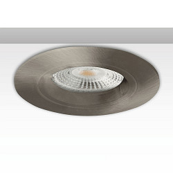Cadre de montage GU10/MR16 rond, avec douille, aluminium bross�