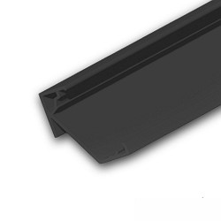 Profil d'angle CORNER18 (45�/60�) version pour montage en surface, noir