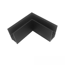 Connecteur d'angle TRACK48 SURFACE isol�, m�canique, horizontal, noir