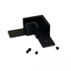 Connecteur d'angle CORNER 90� HORIZONTAL - TRACK48 SURFACE FLAT isol�, m�canique, horizontal, noir