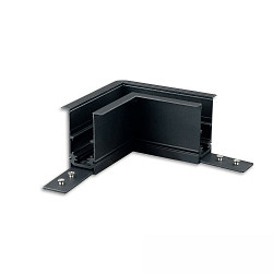 corner connector CORNER 90� HORIZONTAL - TRACK48 RECESSED isolated, mechanical, horizontal, black