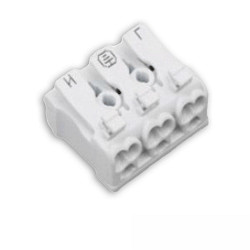 connector plug 2X3-POLE, 0.5-2.5MM², MAX. 450V/16A 2-fold, 2-pole
