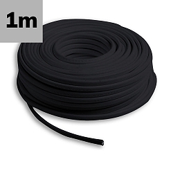 Câble PURE - 5X0,5MM² H05BQ-F - BY THE METER - COATED, noir