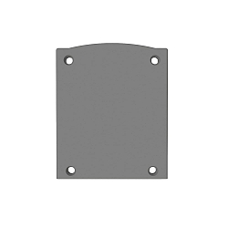 end cap EC116 (LAMP30 V1+V2) set of 2, silver