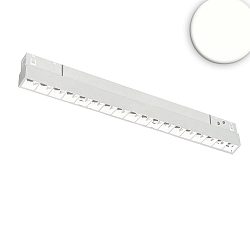 Projecteur sur rail TRACK48 GRID LINE+ DALI 32CM rigide, contr�lable par DALI, UGR < 19, avec grille IP20, blanc mat gradable