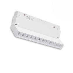 Halog�ne sur rail GRID SPOT 22CM - TRACK48 (DALI) pivotant, contr�lable par DALI, avec grille, fixation magn�tique IP20
