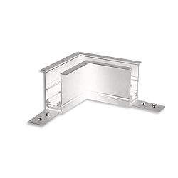 Connecteur d'angle CORNER 90� HORIZONTAL - TRACK48 RECESSED isol�, m�canique, horizontal, blanche