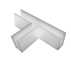 Connecteur en T CORNER 90� HORIZONTAL - TRACK48 SURFACE isol�, m�canique, horizontal, blanche