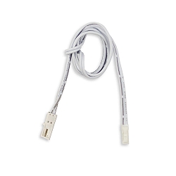 Adaptateur MINIAMP POLE-CHANGER MALE-FEMALE avec prise de courant, 2 pôles, blanche