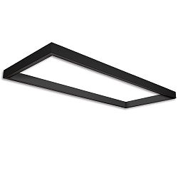Rail d'alimentation TRACK48 H50 / 50 X 119.2CM (EMTPTY FRAME) angulaire, sans inserts, noir