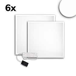 Panneau à LED ECO BACKLIGHT LINE 625 lot de 6, gradable 36W 4350lm 4000K CRI 80-89