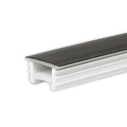 accessories profile cover FLEX-COVER16 TWIST+BEND, opal, black 2000cm