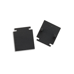 Embout TRACK48 FLAT H25 2 pi�ces, avec couverture, noir