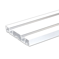 profil� pour rideaux CURTAIN 10 DOUBLE 1 voie, blanche