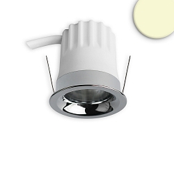 Projecteur encastré BACK32 rond, reculer IP20, chrome gradable
