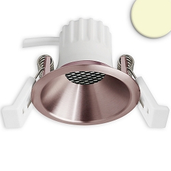 Projecteur encastré BACK45 rond, reculer IP20, or rose gradable