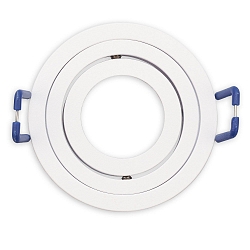 Cadre de montage MR11/GU10 MINI SPOT rond, pivotant, blanche