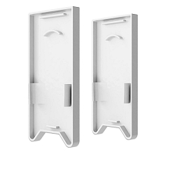 end cap EC 121 HALON 2 pcs., with cover, white