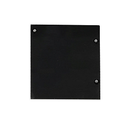 Embout EC 133 CURTAIN 10 ONE FLAT VISOR 2 pi�ces, gauche-droite, noir