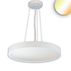 Lampe suspendue DN1000 haut bas IP44, blanche gradable