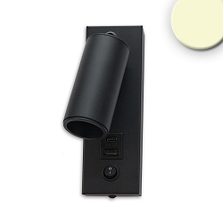 Lampe de lecture avec connexion USB, noir 