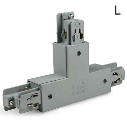 Connecteur CLASSIC conducteur de protection � gauche, argent
