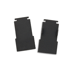 Embout TRACK48 FLAT H25 2 pi�ces, avec couverture, noir