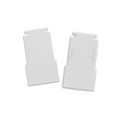 Embout TRACK48 FLAT H25 2 pi�ces, avec couverture, blanche