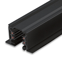 Rail encastré triphasé CLASSIC RECESSED 200CM, noir mat