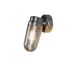Luminaire mural d’extérieur VEGA sans abat-jour E27 IP54, galvanisé gradable