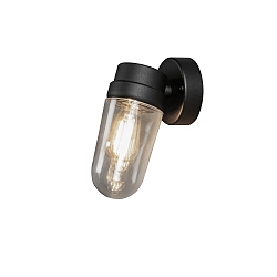 Luminaire mural d’extérieur VEGA sans abat-jour E27 IP54, noir  gradable