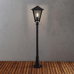 Luminaire d'all�es BENU E27 IP23, couleurs fum�e, noir 