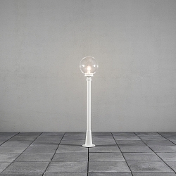 Luminaire d'allées ORION E27 IP44, transparent, blanche