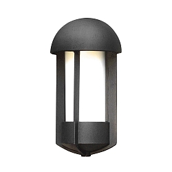 Luminaire mural d'extérieur TYR E27 IP23, opale, noir 