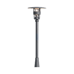 T�te de luminaire FREJA E27 IP23, noir , transparent