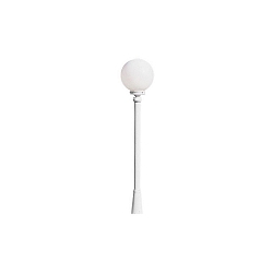T�te de luminaire ARCTURUS E27 IP23, opale, blanche