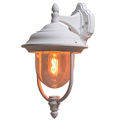 Luminaire mural d�ext�rieur PARMA Bas E27 IP43, transparent, blanche