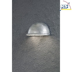 Wall luminaire TORINO, width 20cm, E14 max. 25W, fire-galvanised steel / acrylic glass
