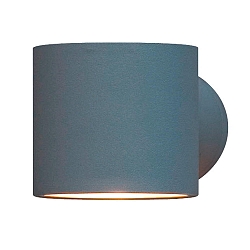 Luminaire mural d'extérieur MODENA haut bas G9 IP44, gris, transparent