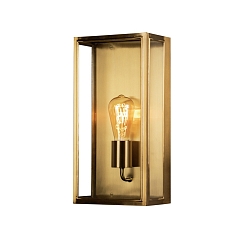 Luminaire mural d’extérieur CARPI E27 IP44, laiton gradable
