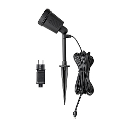 Lampe � piquet de terre AMALFI � 1 flamme IP44, noir 