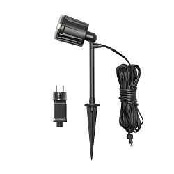 Lampe � piquet de terre AMALFI � 1 flamme IP44, noir 