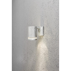Luminaire mural d'ext�rieur MODENA avec r�flecteur GU10 IP44, acier, transparent