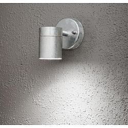 Outdoor wall luminaire MODENA, GU10 max. 35W, galvanised steel / clear glass
