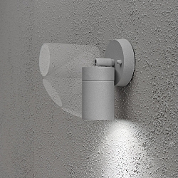 Luminaire mural d'ext�rieur MODENA pivotant GU10 IP44, gris, transparent