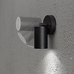 Luminaire mural d'ext�rieur MODENA pivotant GU10 IP44, noir , transparent