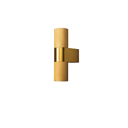 outdoor wall luminaire TEMI up / down, cylindrical GU10 IP54, gold dimmable