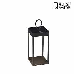 Outdoor LED accu-lantern RAVELLO, IP54, 2.2W 3000K 180lm, dimmable, black, small, 30cm