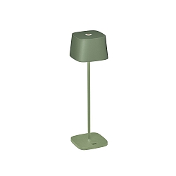 Lampe de table � accu CAPRI IP54, vert, gris gradable