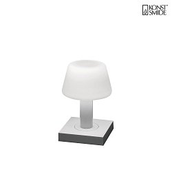 Lampe de table  accu MONACO IP54, blanche gradable